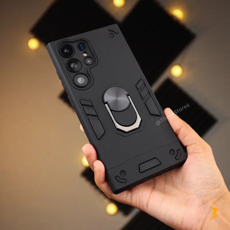 Iron Armor Stand Case Samsung S23 Ultra