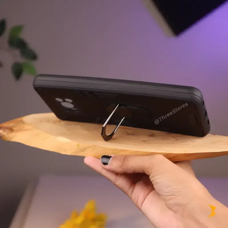 Iron Armor Stand Case Xiaomi Poco X3 - Three