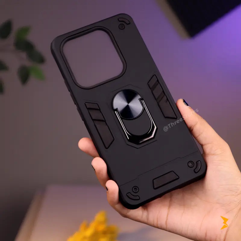 Iron Armor Stand Case Xiaomi Redmi Note 14 4G