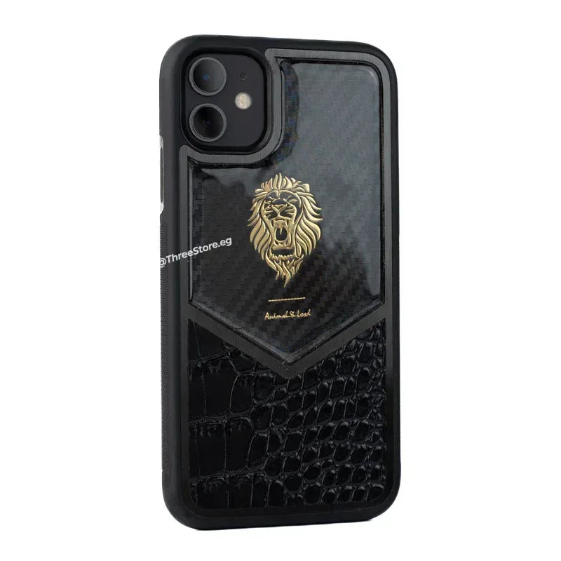 Iron Lion Leather Case iPhone 11 - Three