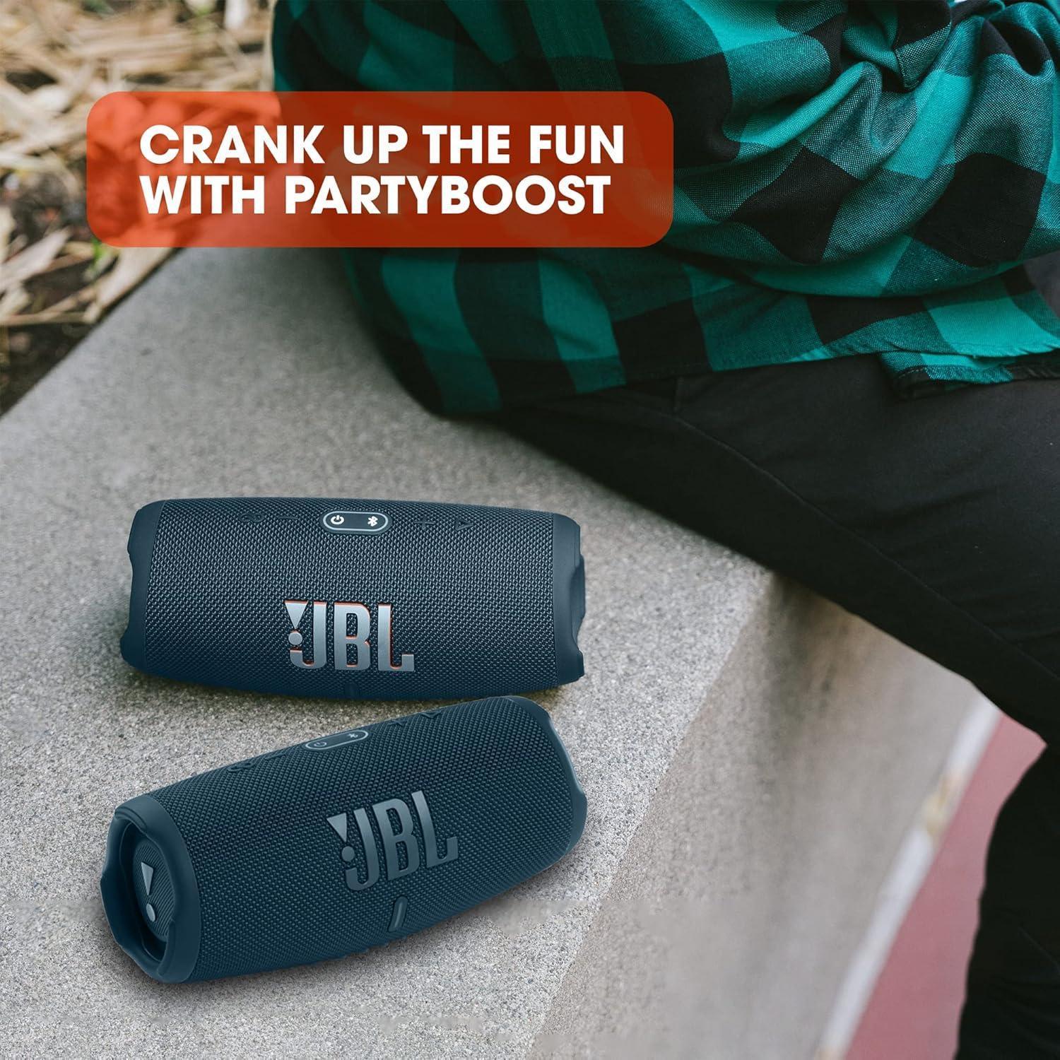 JBL Charge 5 Portable Waterproof Speaker with Powerbank - Three