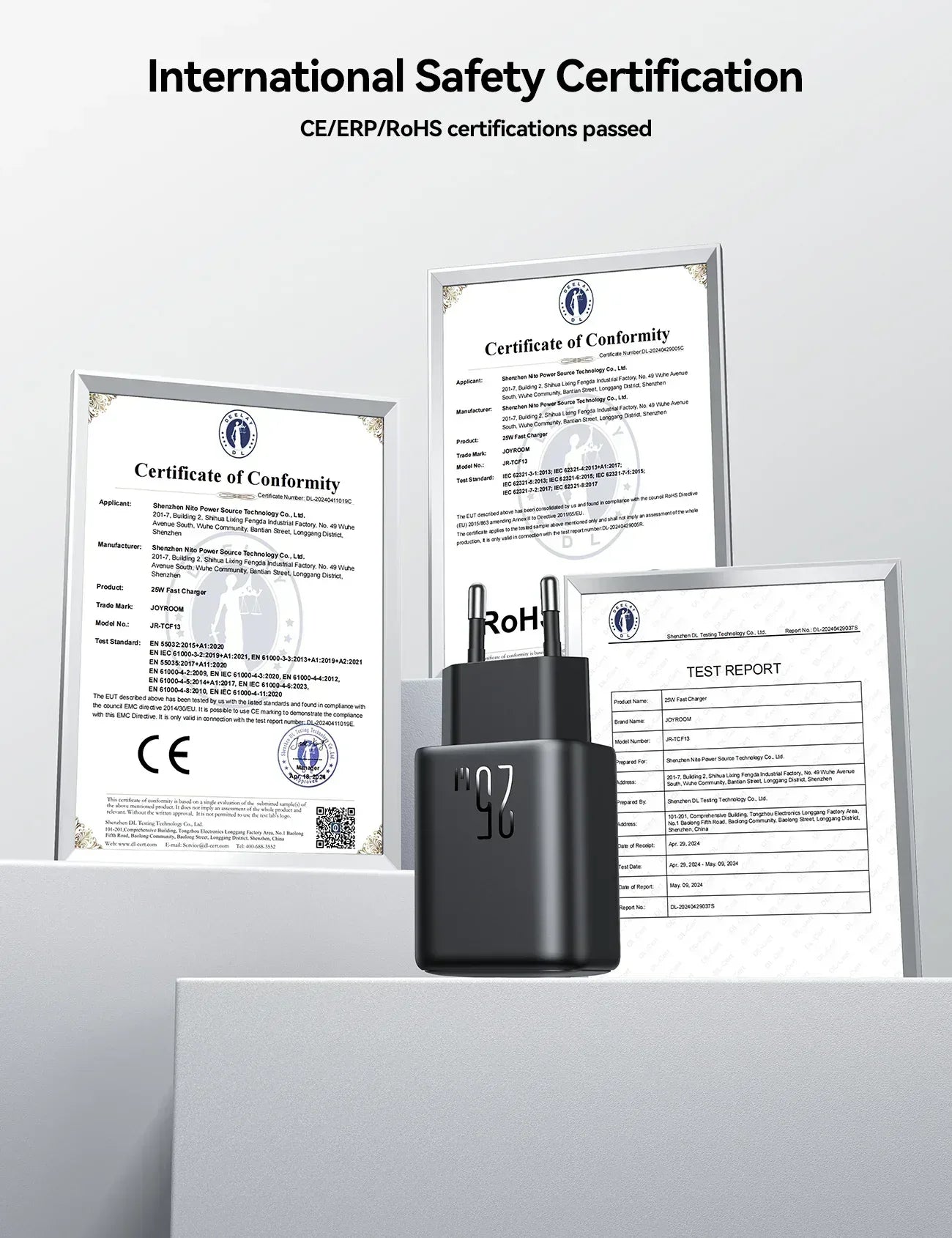 Joyroom PD 25W Dual-Port Wall Charger JR-TCF13 - Three