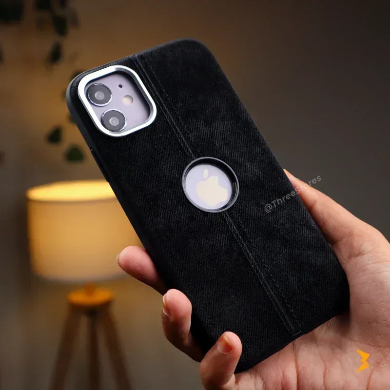 Jeans Fabric Case iPhone 12 - Three