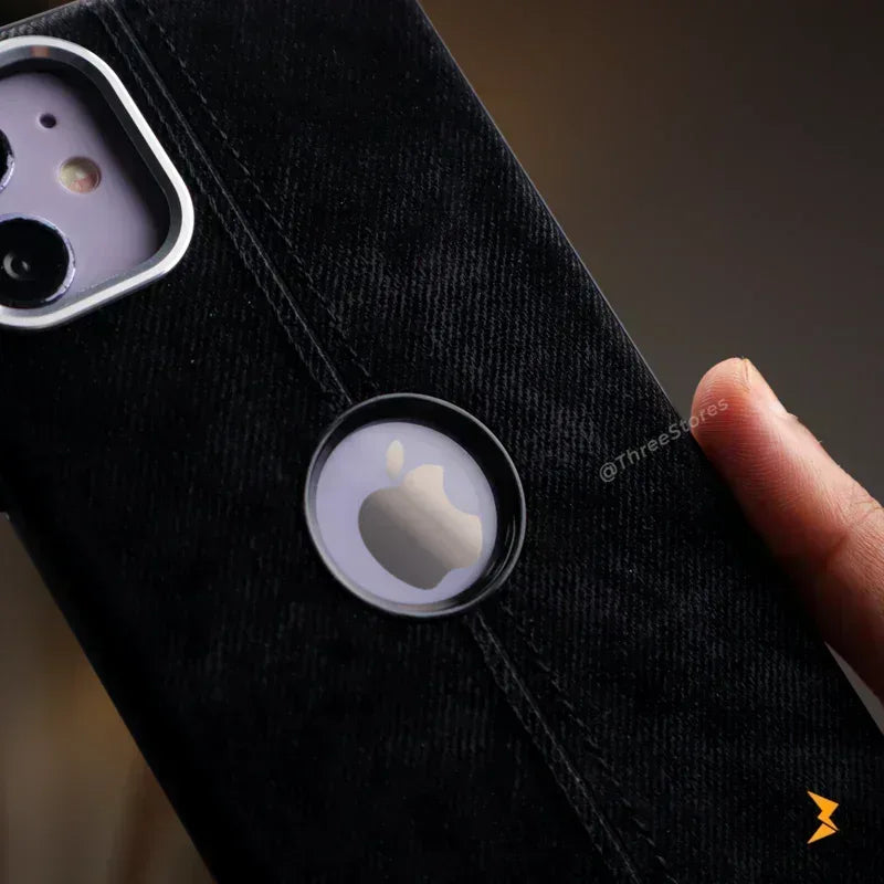 Jeans Fabric Case iPhone 12 - Three