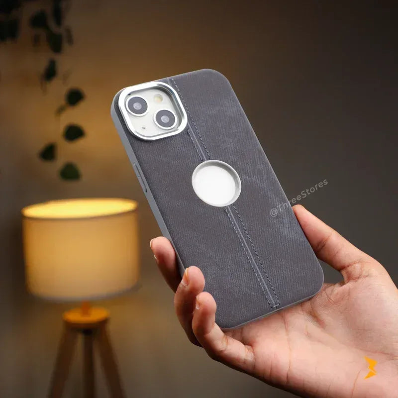 Jeans Fabric Case iPhone 15 - Three
