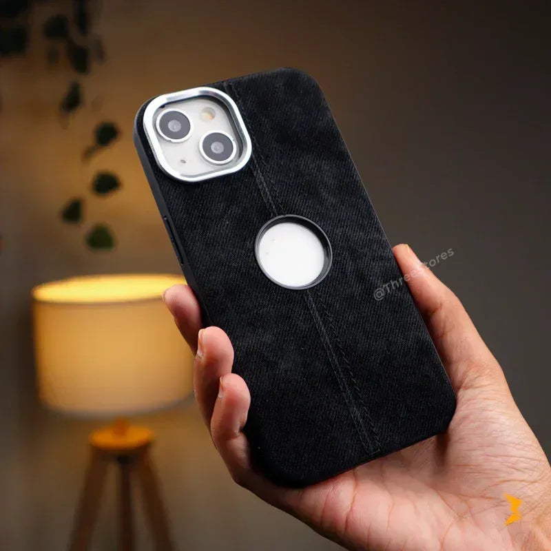 Jeans Fabric Case iPhone 15 - Three