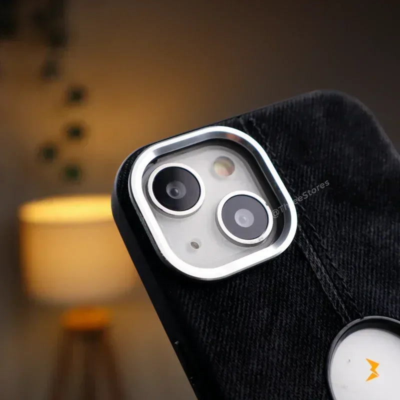 Jeans Fabric Case iPhone 15 - Three