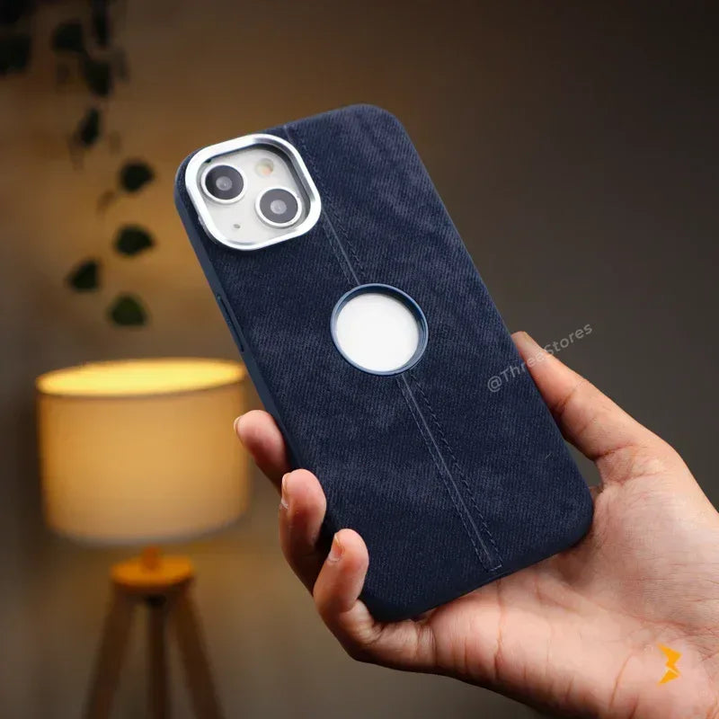 Jeans Fabric Case iPhone 15 - Three