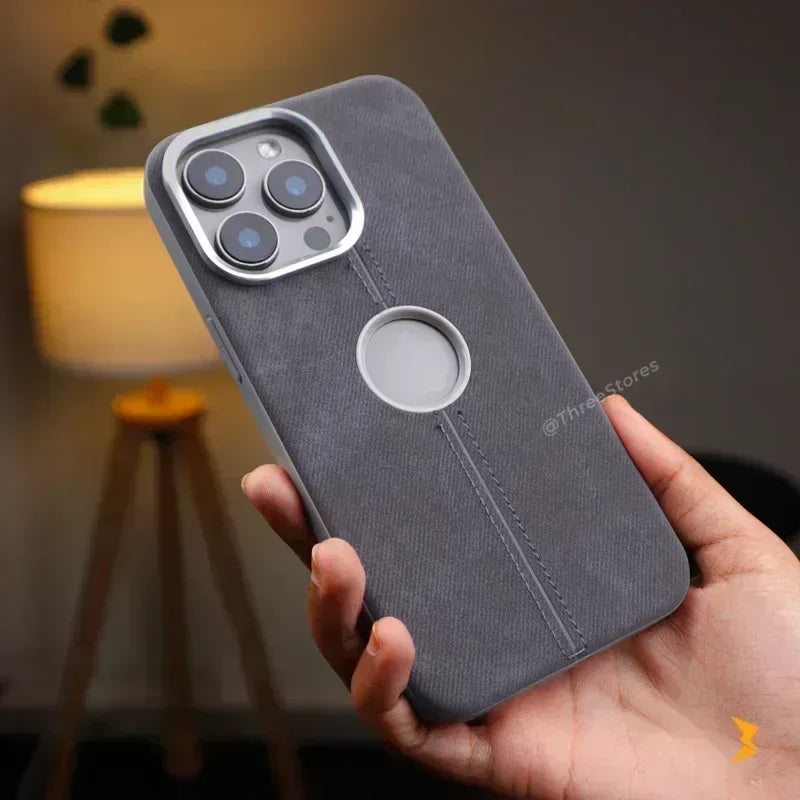 Jeans Fabric Case iPhone 16 Pro Max - Three