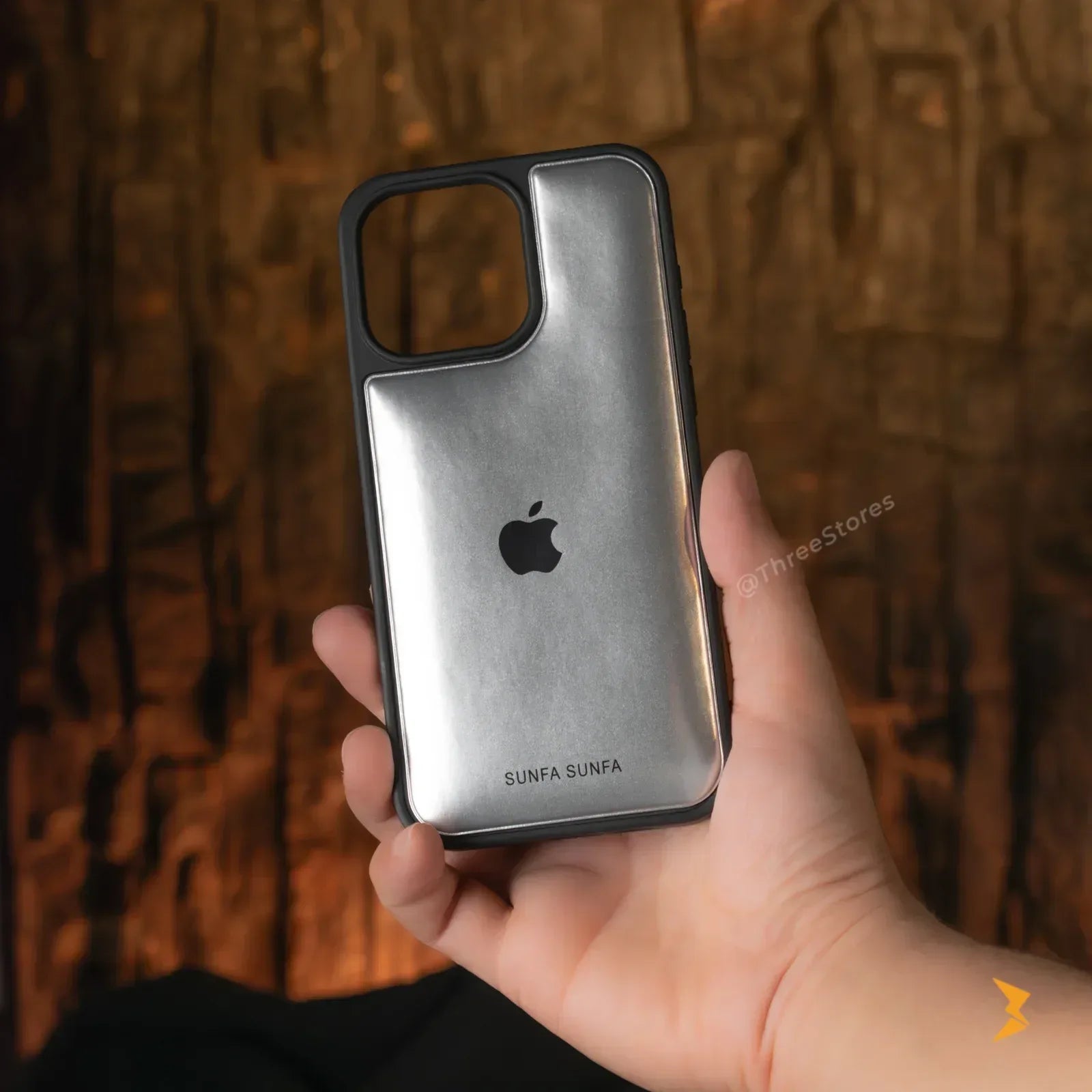 Jet Black Glossy Case iPhone 15 Pro Max - Three