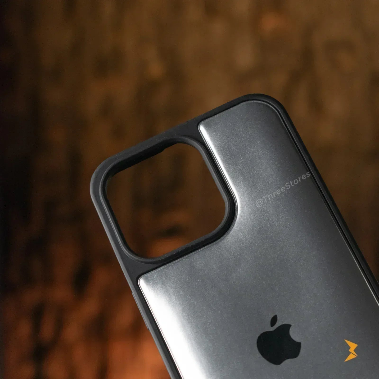 Jet Black Glossy Case iPhone 15 Pro Max - Three