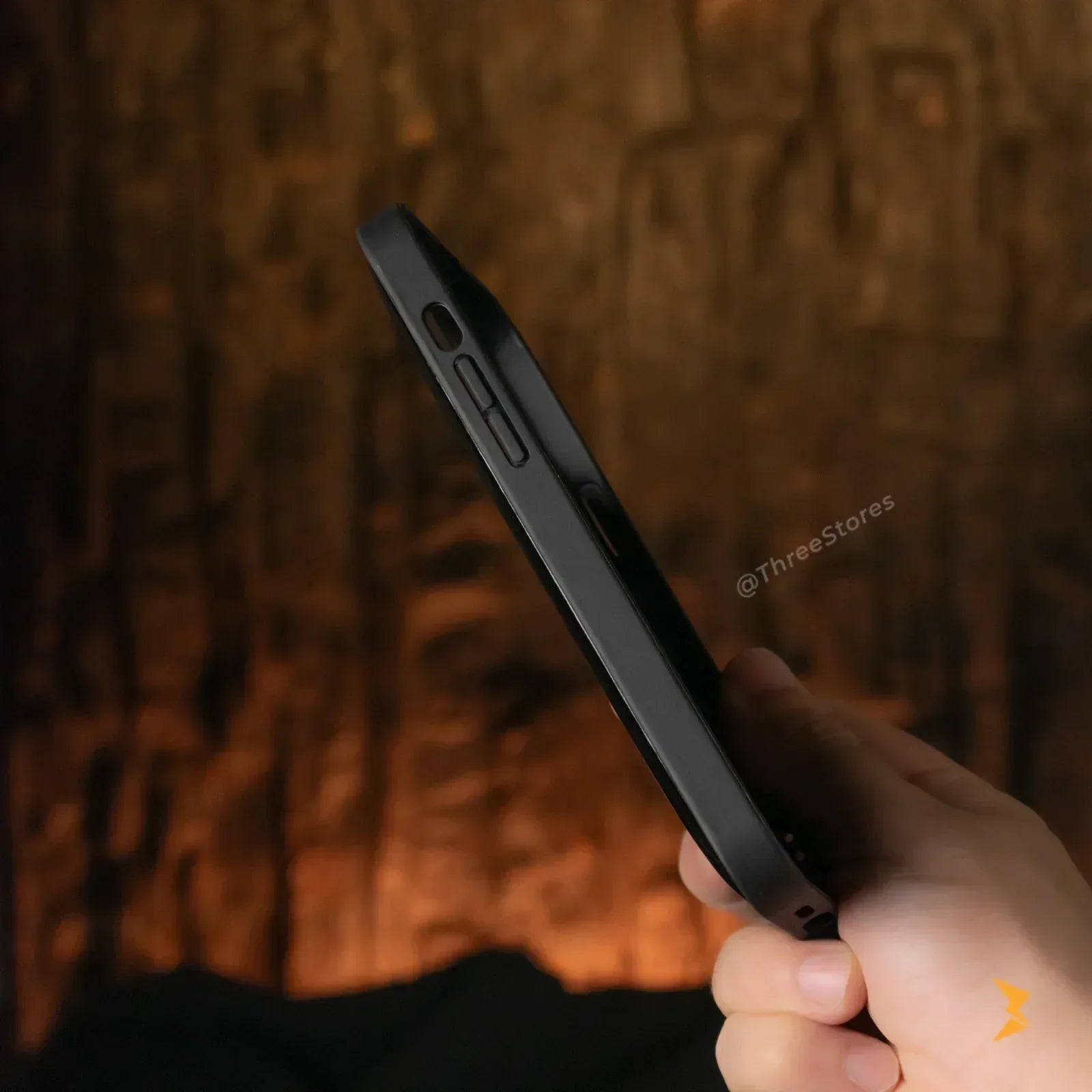 Jet Black Glossy Case iPhone 14 Pro - Three