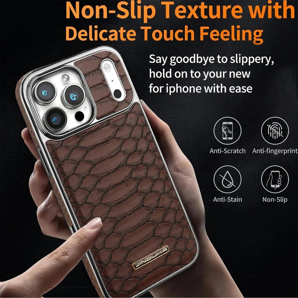 Jinduka Alligator Leather Case iPhone 17 Pro Max