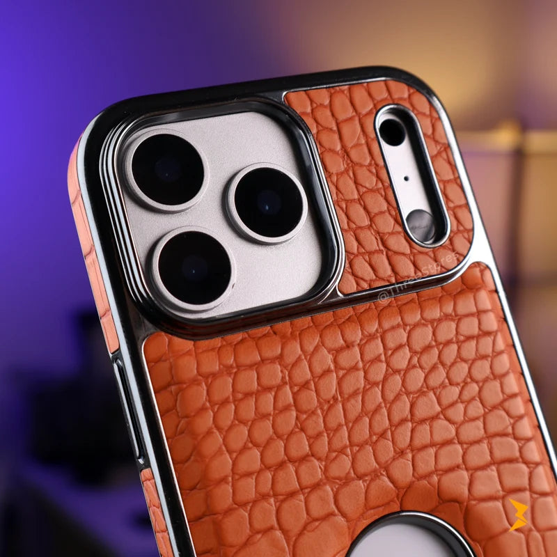 Jinduka Alligator Stand Leather Case iPhone 17 Pro Max