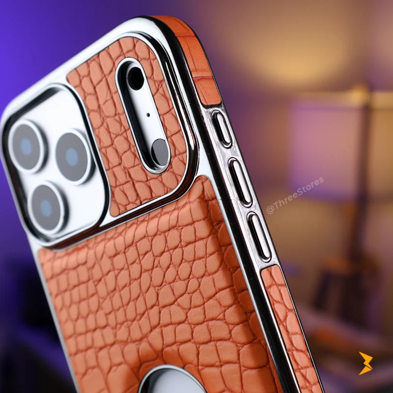 Jinduka Alligator Stand Leather Case iPhone 17 Pro Max