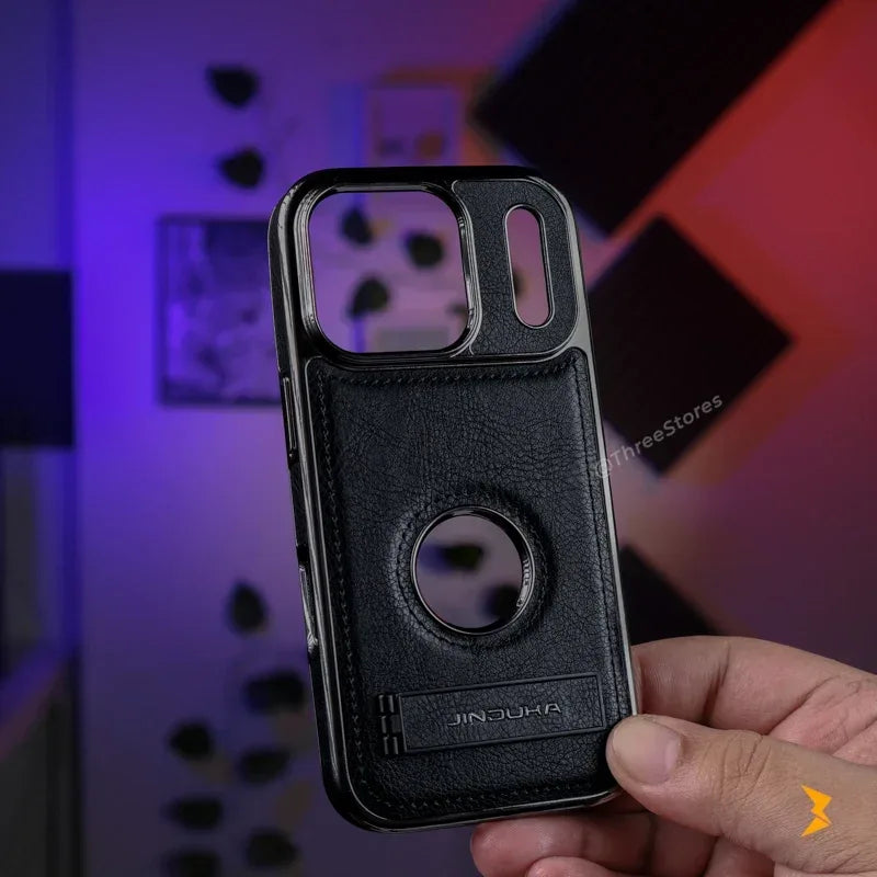 Jinduka Leather Case iPhone 17 Pro - Three