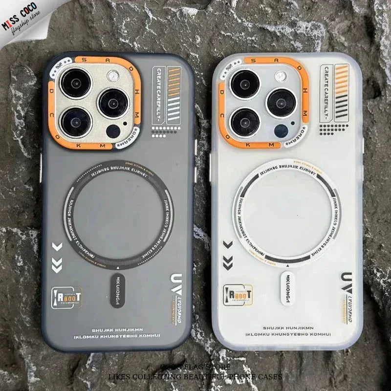 Jmokit Style MagSafe Frosted Case iPhone 15 Pro - Three