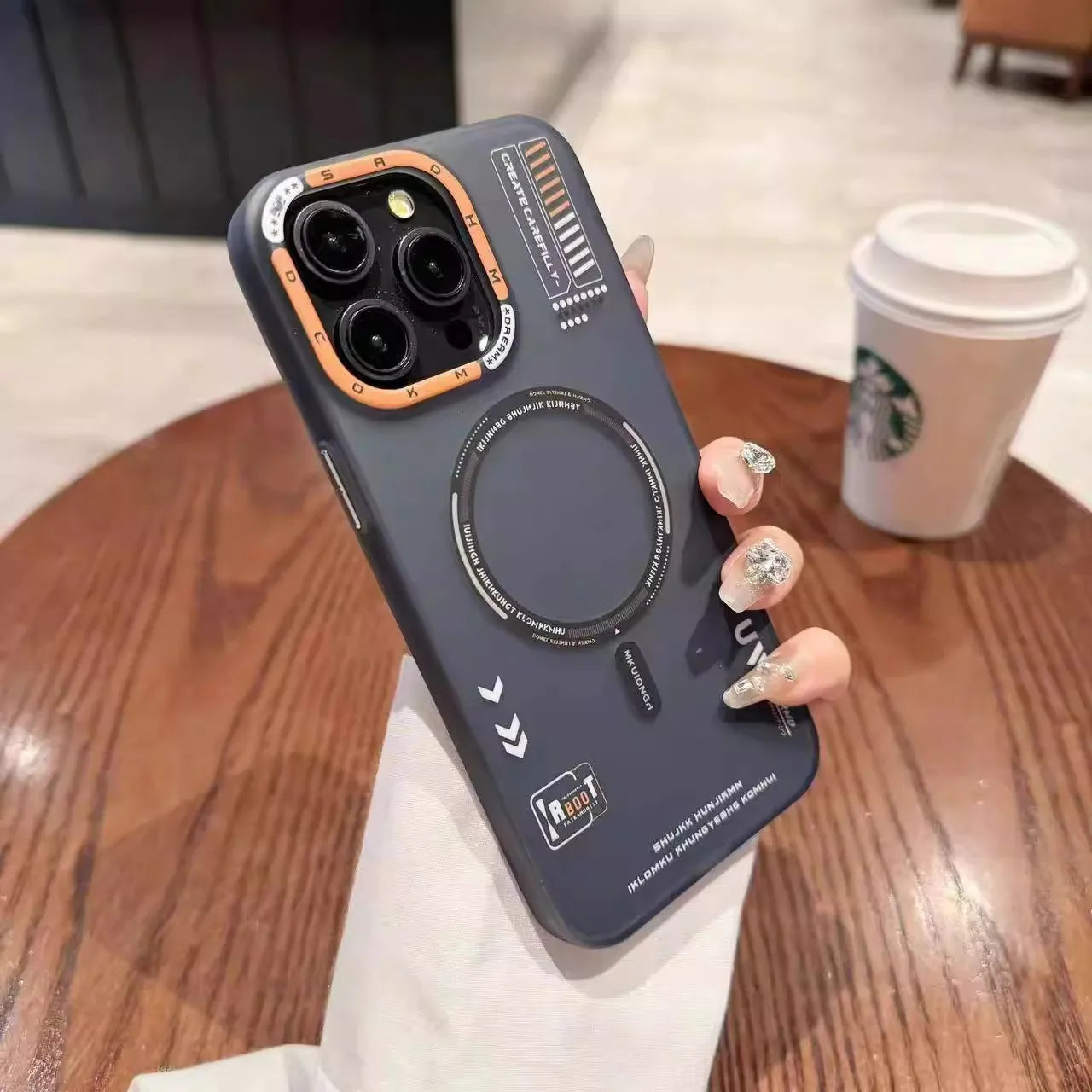 Jmokit Style MagSafe Frosted Case iPhone 15 Pro Max