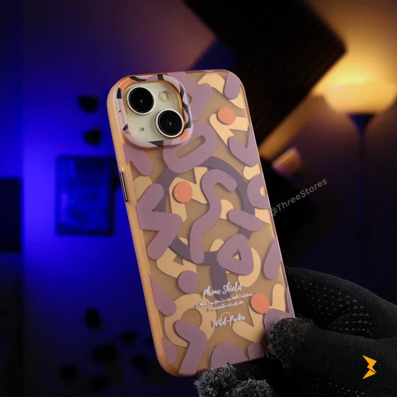 Jmookit Graffiti Magsafe Case iPhone 13/14/15 - Three