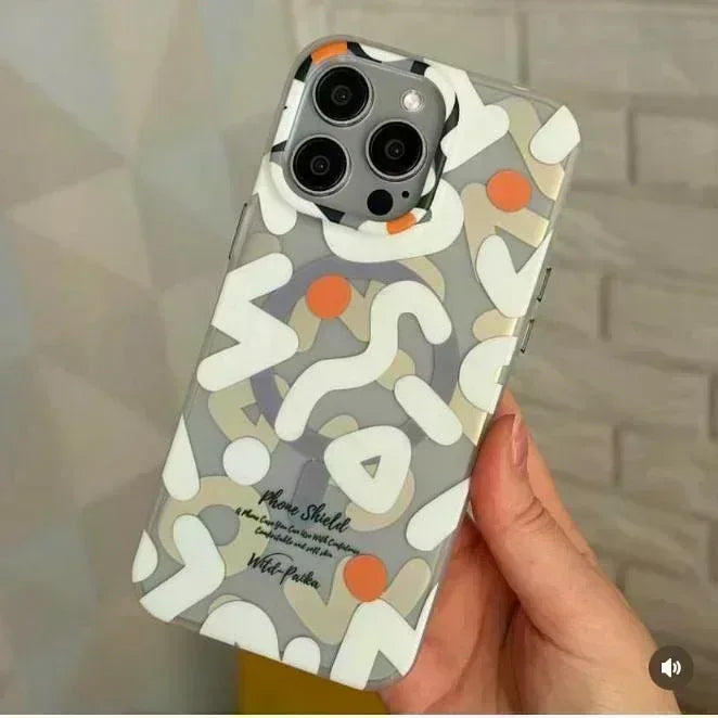 Jmookit Graffiti Magsafe Case iPhone 15 Pro - Three