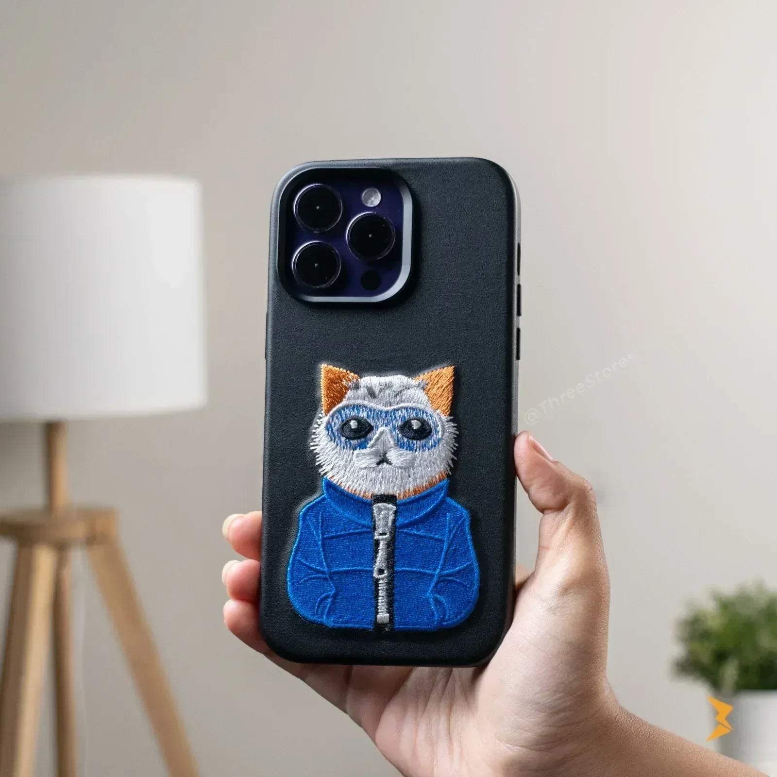 Joy Cat Leather Case iPhone 14 Pro Max - Three