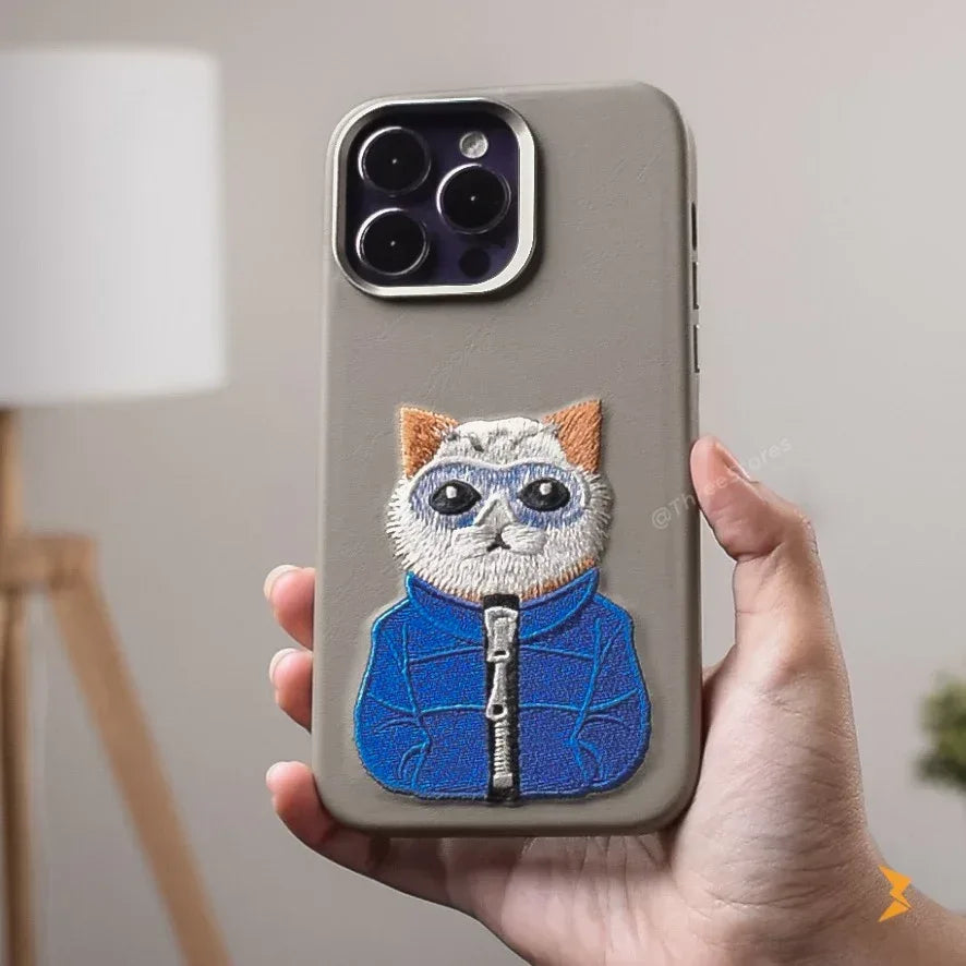 Joy Cat Leather Case iPhone 14 Pro Max - Three