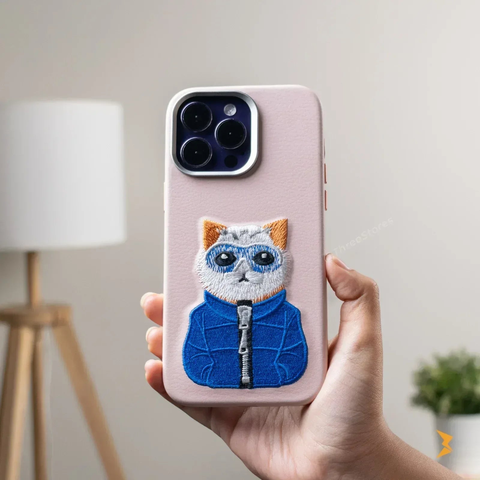 Joy Cat Leather Case iPhone 15 Pro Max - Three