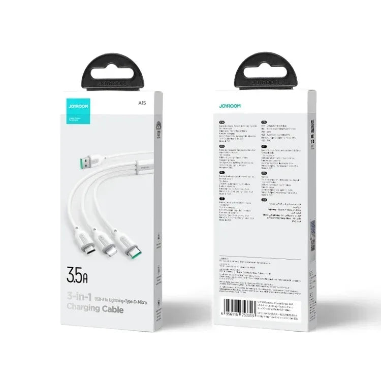 JoyRoom 3 in 1 3.5A Fast Charging Cable A15 - Three