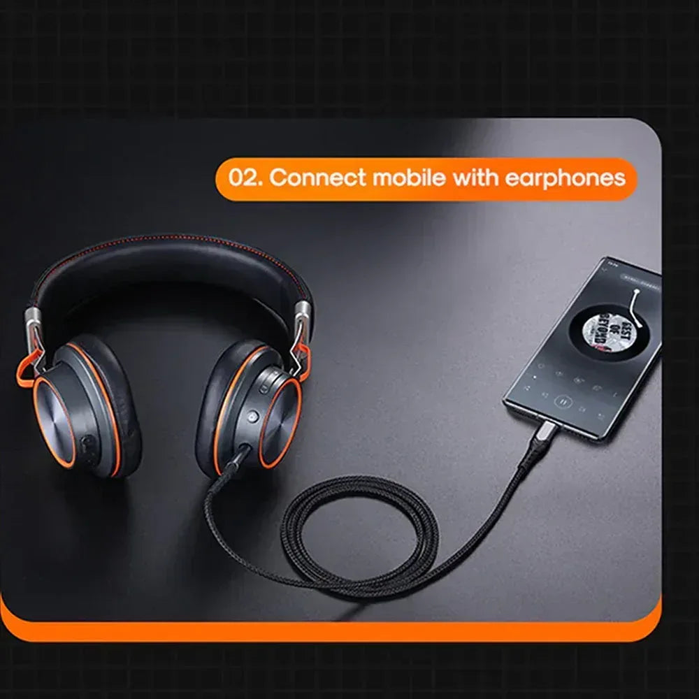 Joyroom AUX Type- C Audio Cable SY-A03 - Three