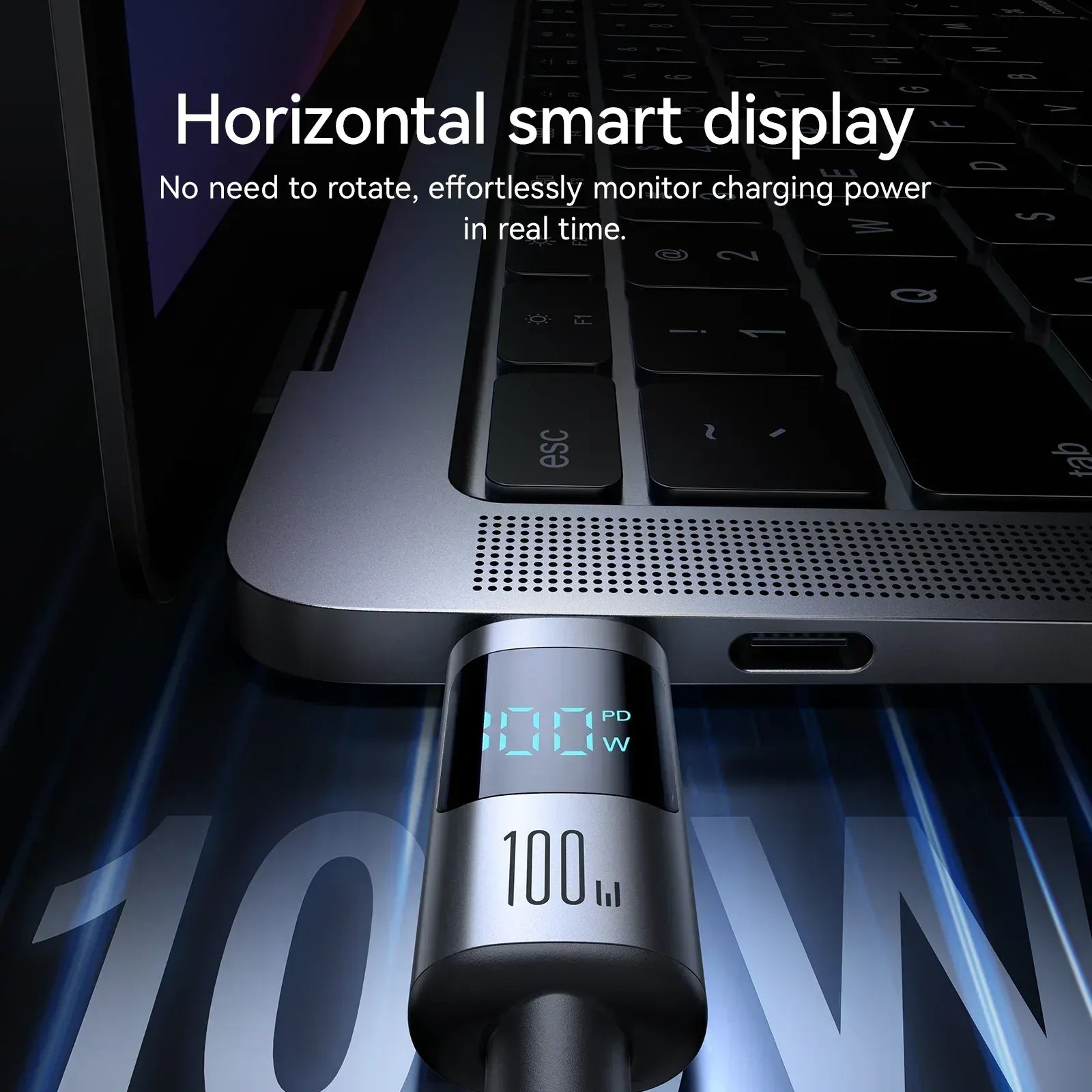 Joyroom 100W Type-C Digital Display Fast Charging Data Cable 1.2m S-A16 Pro - Three