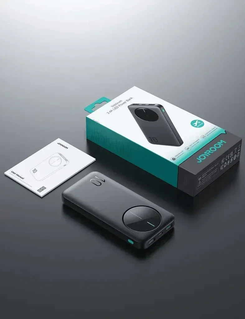 Joyroom 2.4A LED Power Bank 22.5W 10000mAh JR-PBF12 - Three