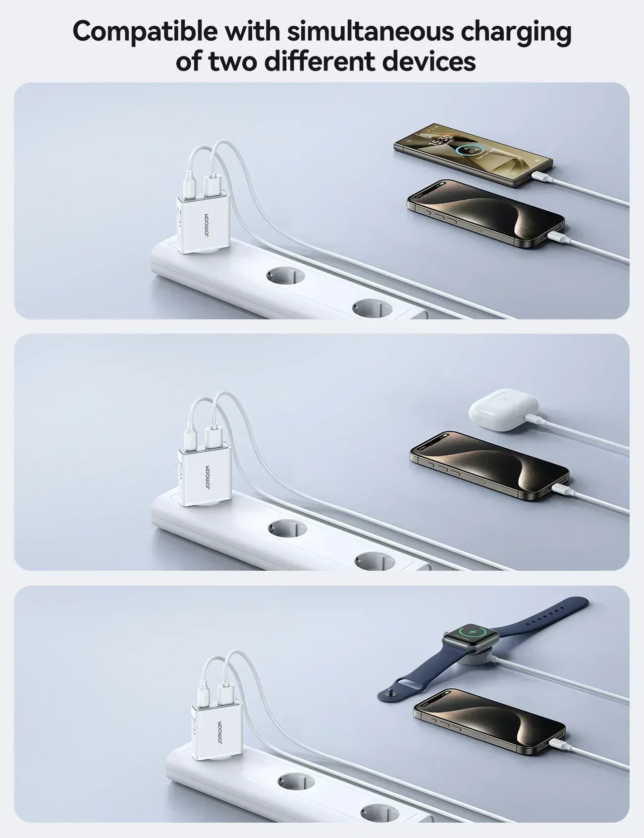 Joyroom 20W A+C Super Slim Charger JR-TCF14 - Three