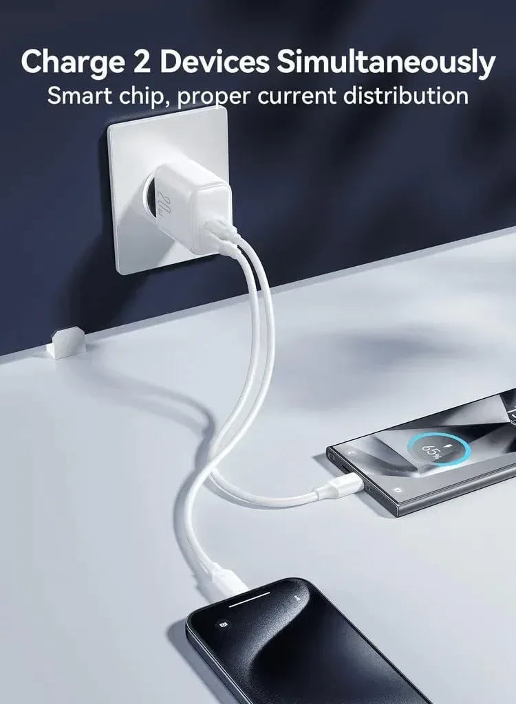 Joyroom Wall Charger 20W Dual- Port (2C) JR-TCF12 - Three