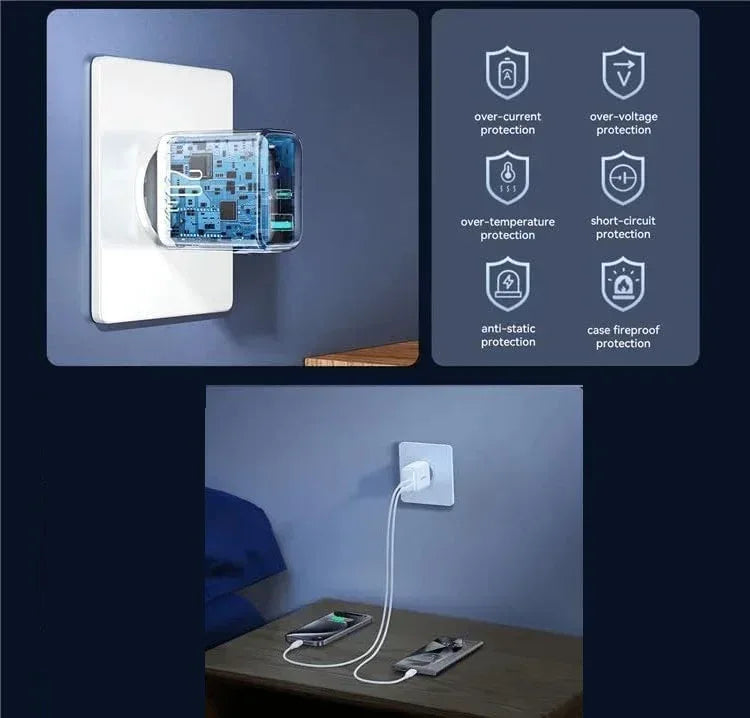 Joyroom Wall Charger 20W Dual- Port (A+C) JR-TCF21 - Three