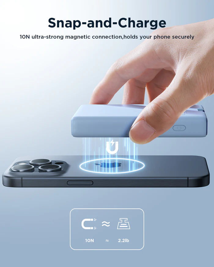 Joyroom 20W Power Bank 10000mAh with Built-in Cable&Kickstand JR-PBM01