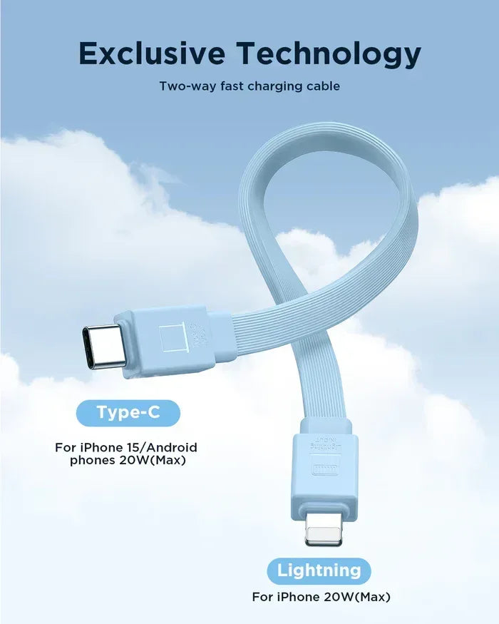 Joyroom 20W Power Bank 10000mAh with Built-in Cable&Kickstand JR-PBM01 - Three