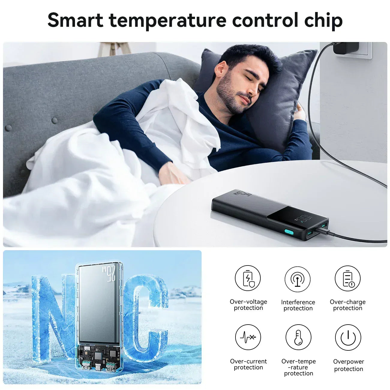 Joyroom 25W Super Fast Charging 10000mAh Power Bank JR-PBF20 - Three