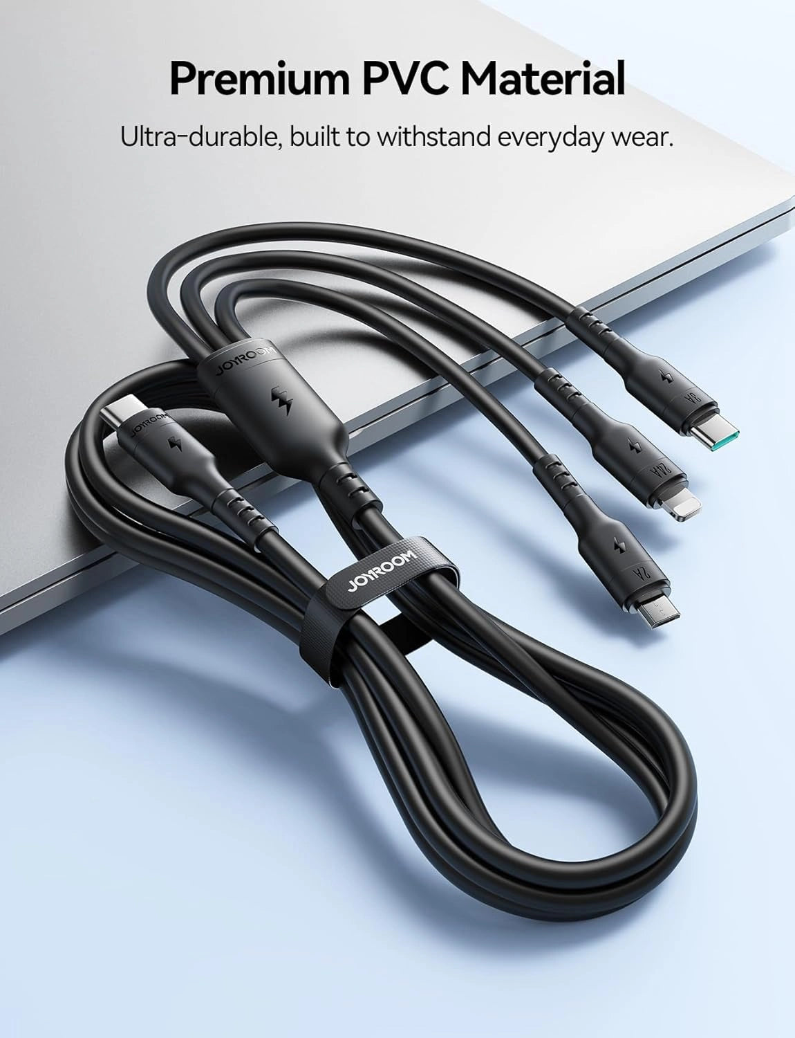 Joyroom 3-in1 Type-C To Type-C + Lightning + Micro Charger Cable S-A61