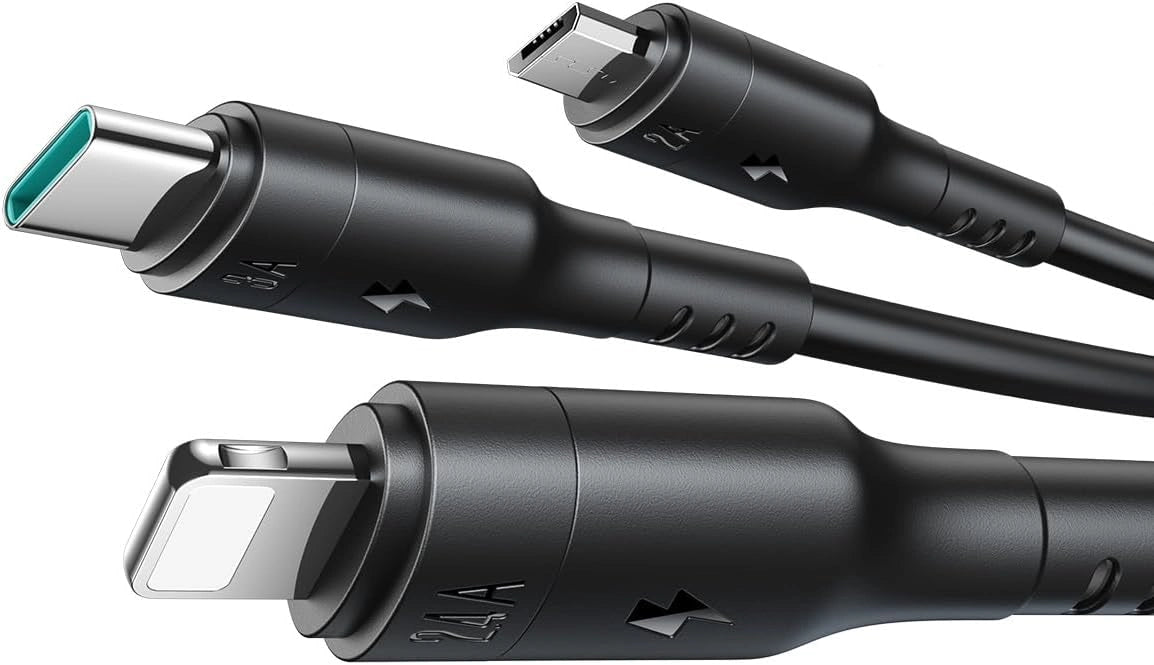 Joyroom 3-in1 Type-C To Type-C + Lightning + Micro Charger Cable S-A61