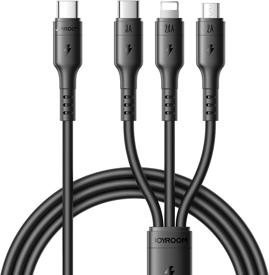 Joyroom 3-in1 Type-C To Type-C + Lightning + Micro Charger Cable S-A61