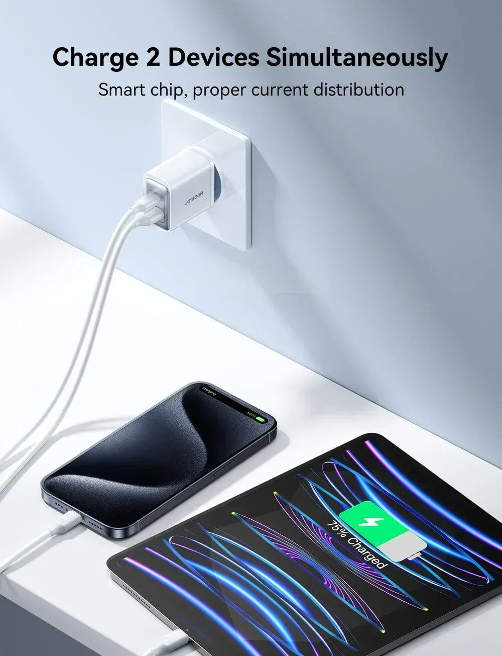Joyroom 30W Dual-Port (A+C) Charger JR-TCF15 - Three
