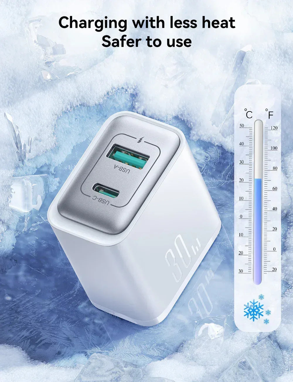 Joyroom 30W Dual-Port (A+C) Charger JR-TCF15 - Three