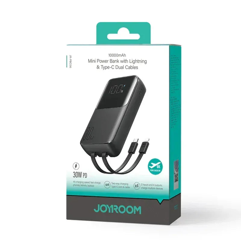 Joyroom 30W 10000mAh mini Power Bank JR-PBc06 - Three
