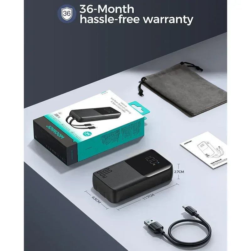 Joyroom 30W 10000mAh mini Power Bank JR-PBc06 - Three