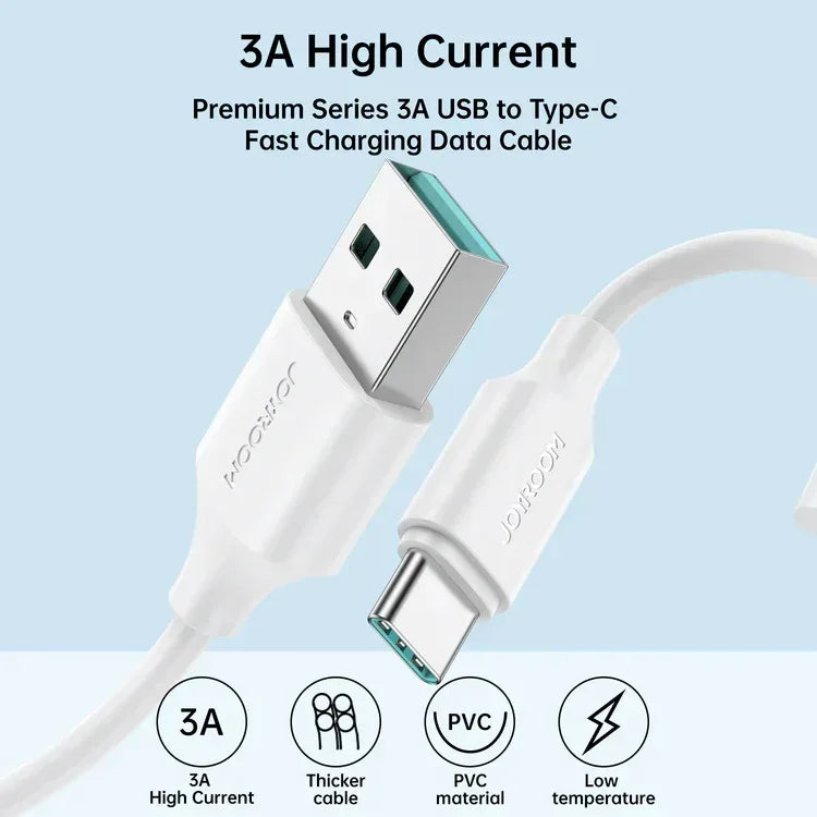 Joyroom 3A USB To Type C Cable 1M S-UC027A9 - Three