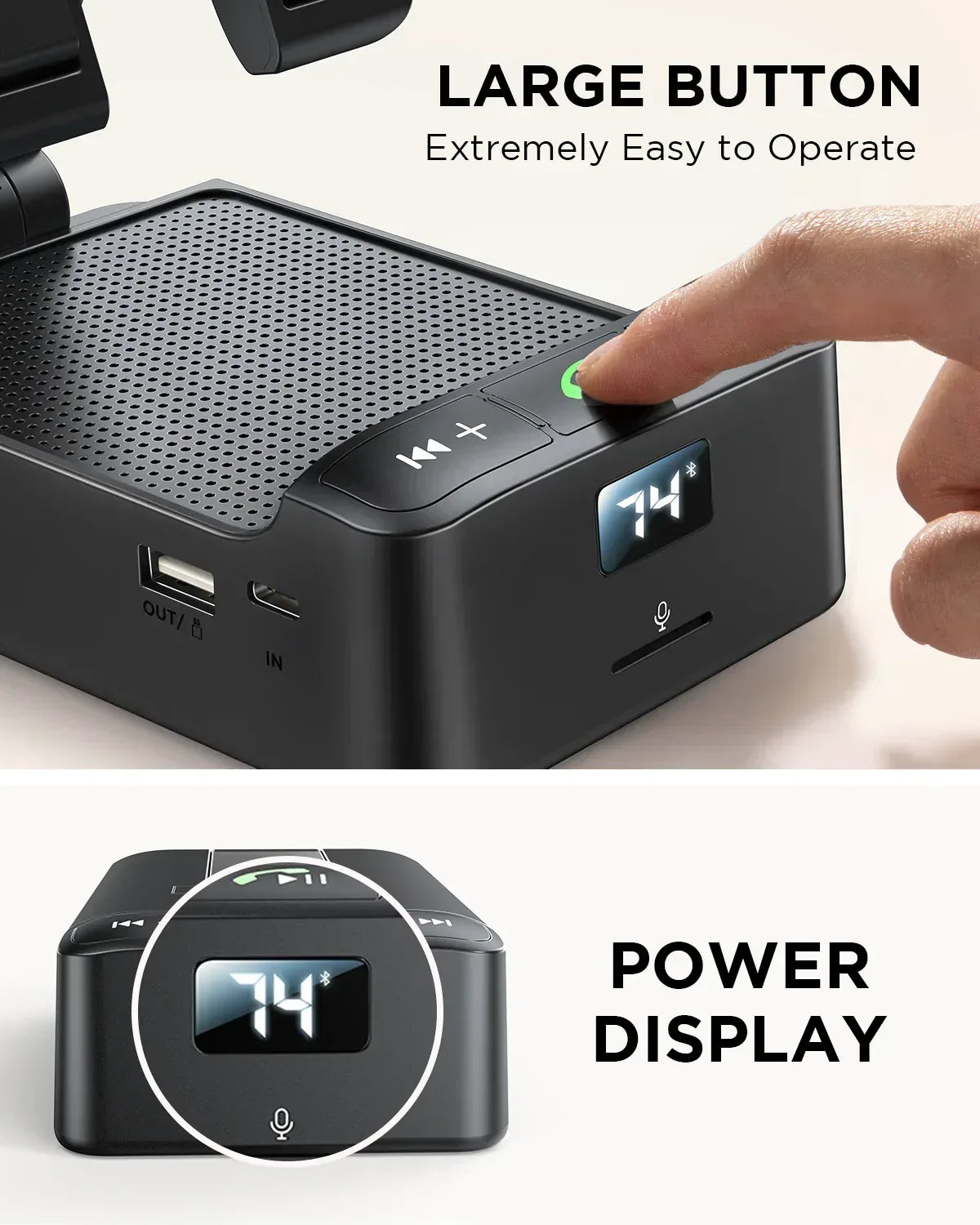 Joyroom 3 in 1 Wireless Speaker with Phone Holder JR-MH01 - Three