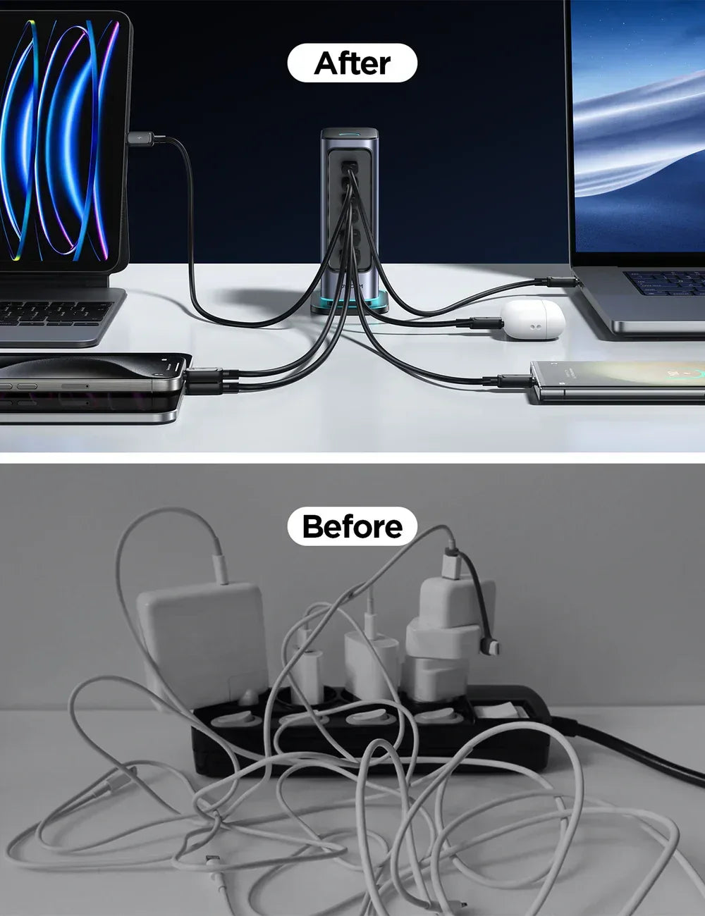 Joyroom 65W Multi-port Charger JR-TCM02 - Three