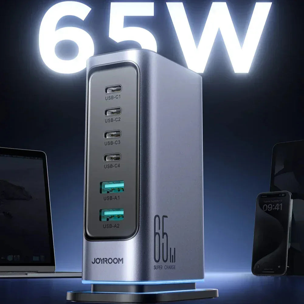 Joyroom 65W Multi-port Charger JR-TCM02 - Three