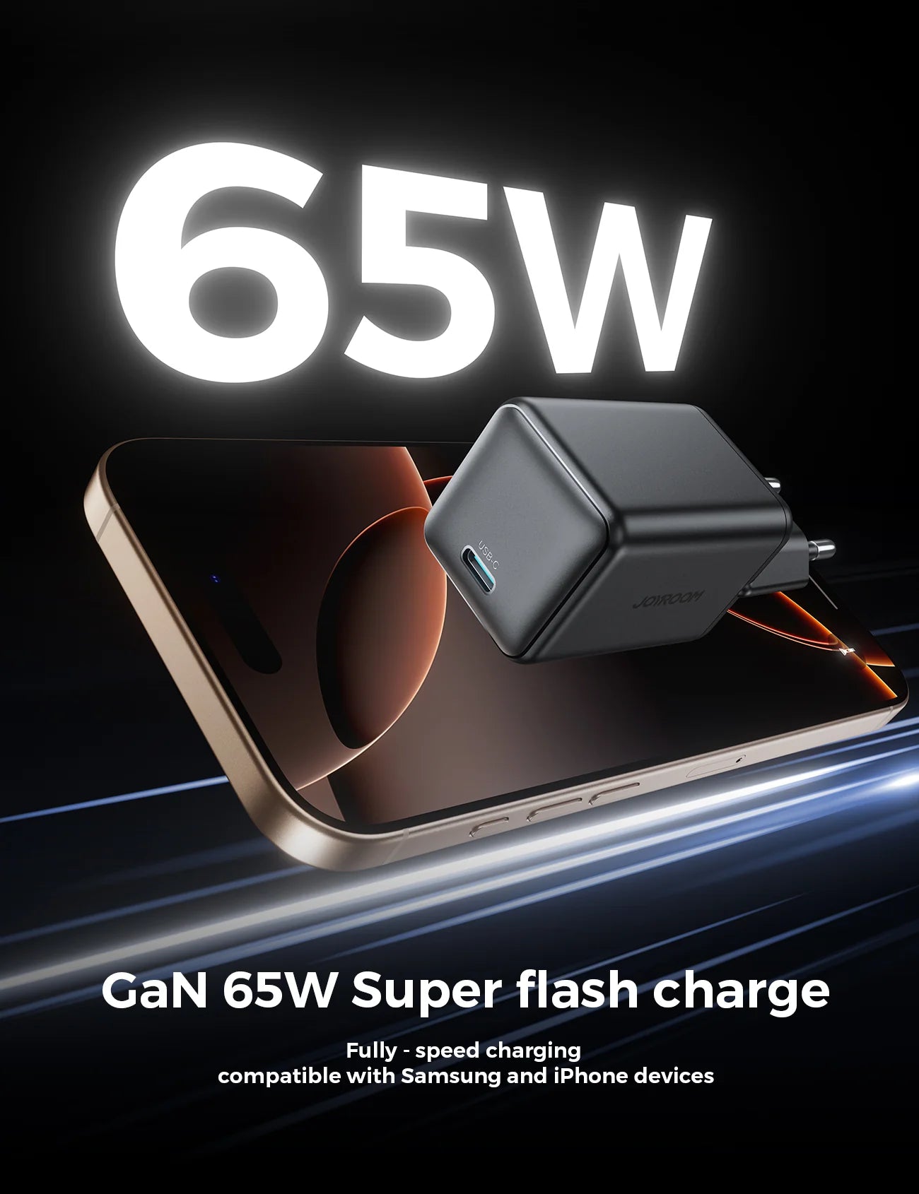 Joyroom 65W Single Port (1C) Charger JR-TCG18