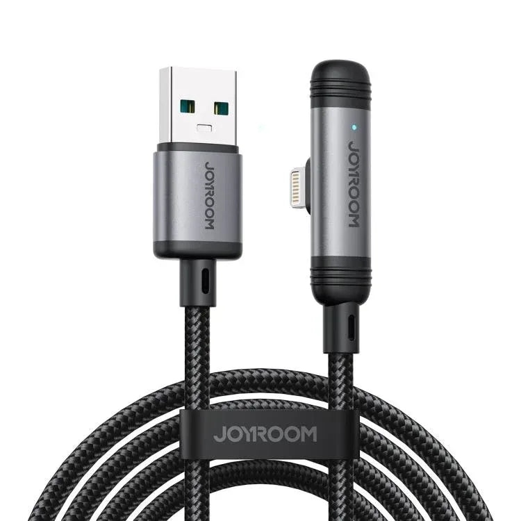 Joyroom 90 Degree Fast Charging Data Cable 3A USB to Lightning S-A56 - Three